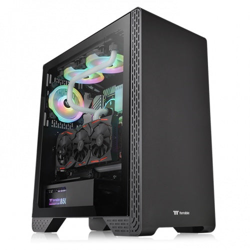 Gabinete THERMALTAKE CA-1P5-00M1WN-00 - Gabinete, Vidrio, SPCC, ATX, Negro Gabinete THERMALTAKE CA-1P5-00M1WN-00 - Gabinete, Vidrio, SPCC, ATX, Negro
